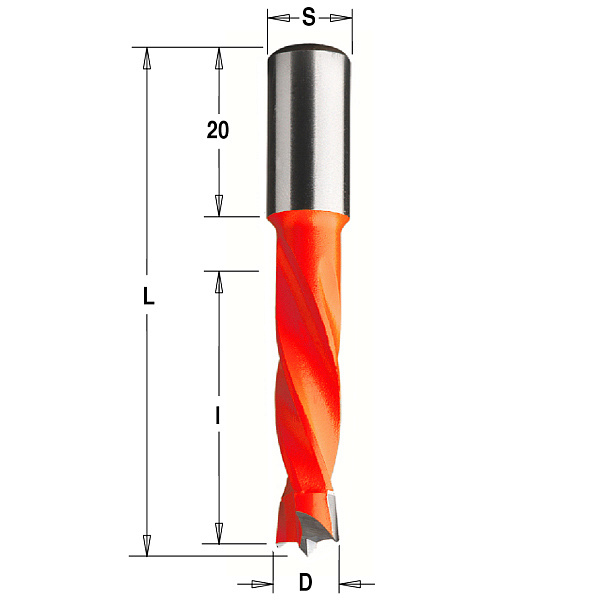 Сверло Delta-Tools присадочное глухое 3mm*10*57,5 mm Левое